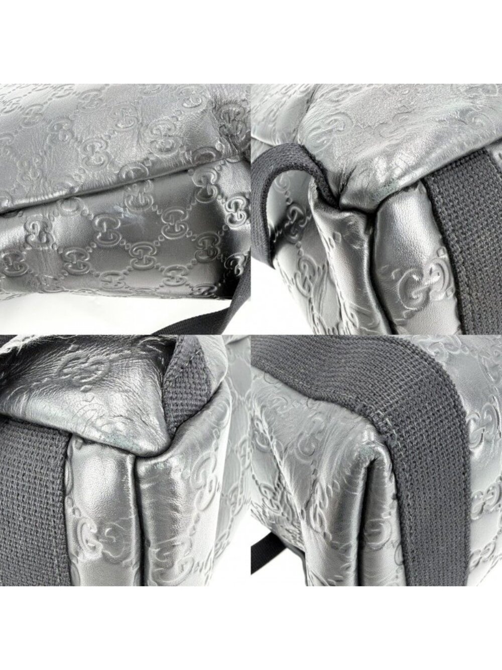 Gucci Backpack Guccissima Black Silver - Picture 8 of 11